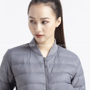 Women Ultra light quilted down MA1 jacket